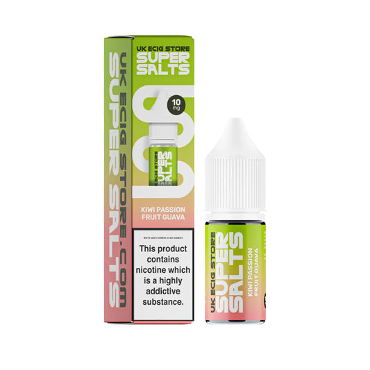 Kiwi Passion Fruit Guava Nic Salt E-Liquid by UK Ecig Store Super Salts