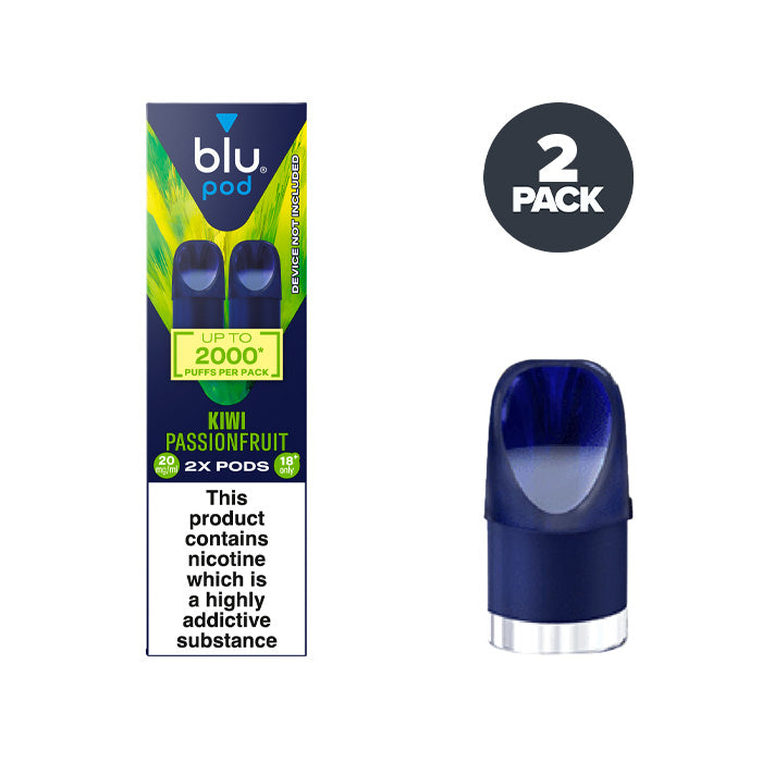 Kiwi Passionfruit Blu Bar Pre-filled Pod and Box