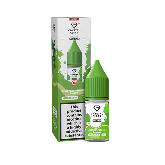 Kiwi Passion Fruit Guava Nicotine Salt by Crystal Clear