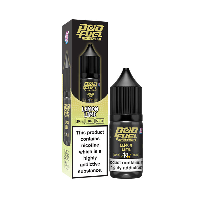  Lemon Lime 10ml Nic Salt E-Liquid by Pod Fuel