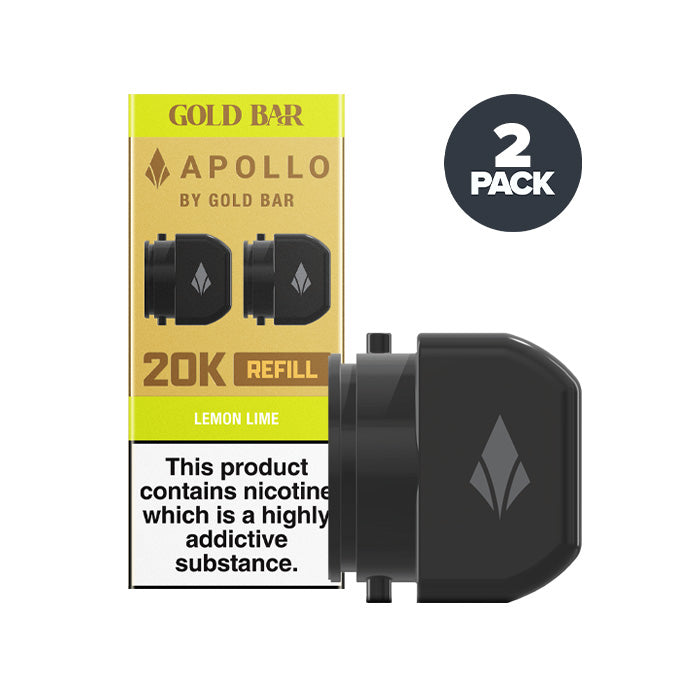 Lemon Lime Gold Bar Apollo 20K Refill Pod and Box