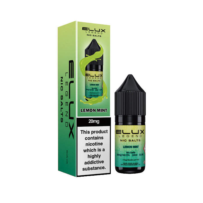 Lemon Mint 10ml Nic Salt E-Liquid by Elux Legend