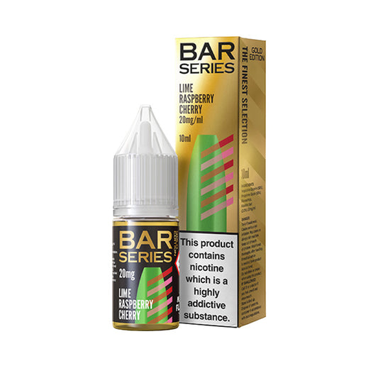 Lime Raspberry Cherry Nic Salt E-Liquid by Bar Series Gold Edition