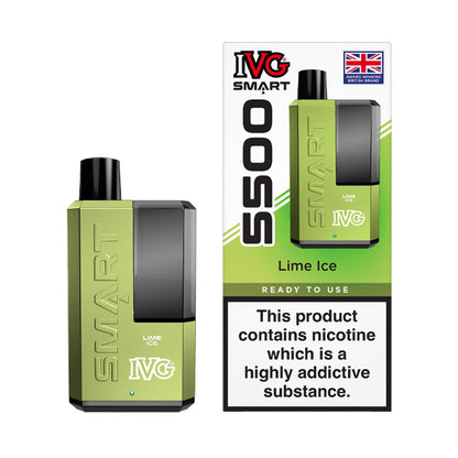 Lime Ice IVG Smart 5500 Disposable Vape