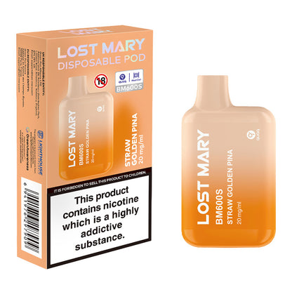 Lost Mary BM600S Disposable Kit Straw Golden Pina