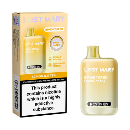 Lost Mary BM600 Turbo Disposable Vape Lemon Ice Tea