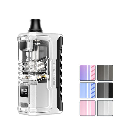 Lost Vape Centaurus G80 AIO Kit with six squares showcasing all available colours