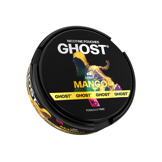 Tub of Mango Ghost Nicotine Pouches Light