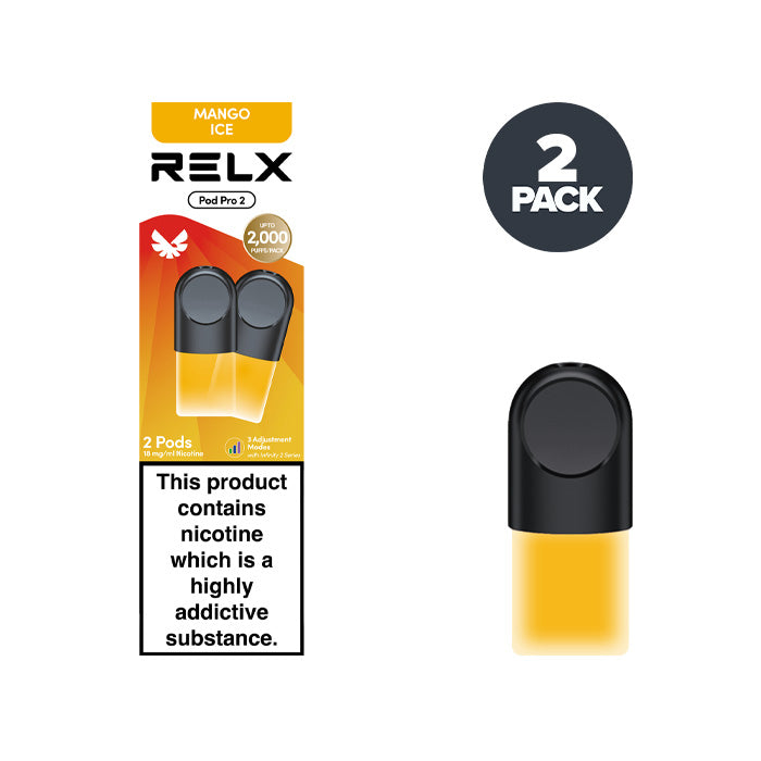 Mango Ice RELX Pod Pro 2 Pre-filled Pod and Box