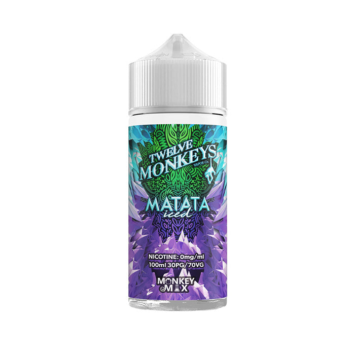 Matata Iced 100ml Shortfill E-Liquid by Twelve Monkeys