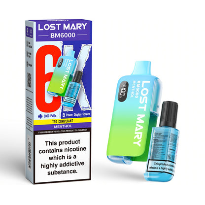 Menthol Lost Mary BM6000 Disposable Vape