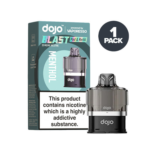 Menthol Vaporesso Dojo Blast Pod and Box