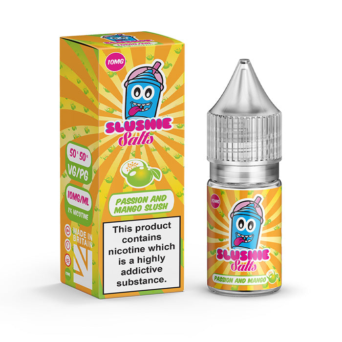 Passion and Mango Slush 10ml Nic Salt E-Liquid by Slushie Originals