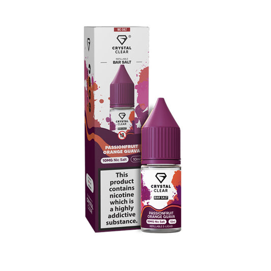 Passionfruit Orange Guava Nicotine Salt by Crystal Clear