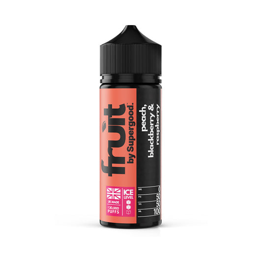 Peach Blackberry & Raspberry 100ml Shortfill E-Liquid by Supergood Fruit