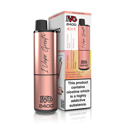 Peach Edition IVG 2400 Disposable Vape