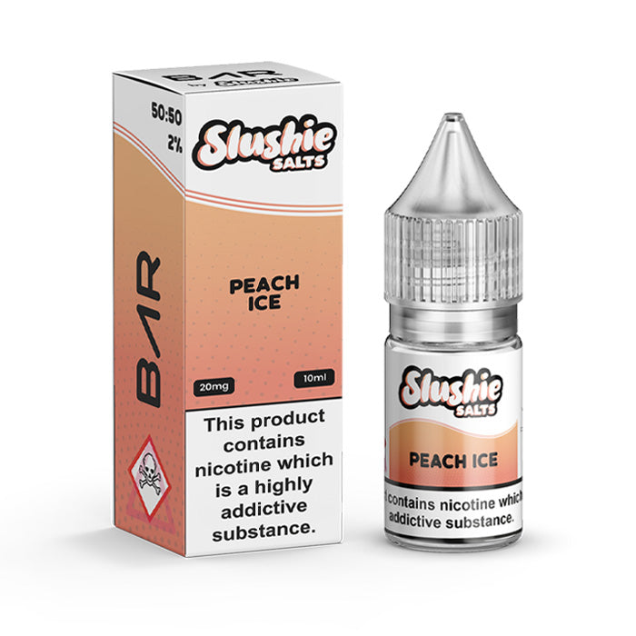 Peach Ice 10ml Nic Salt E-Liquid by Slushie Bar Salts