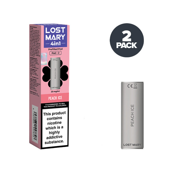 Lost Mary 4in1 Peach Ice Pod and Box