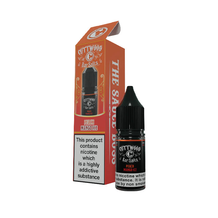 Peach Mango Ice 10ml Nic Salt E-Liquid by Cuttwood Bar Salts