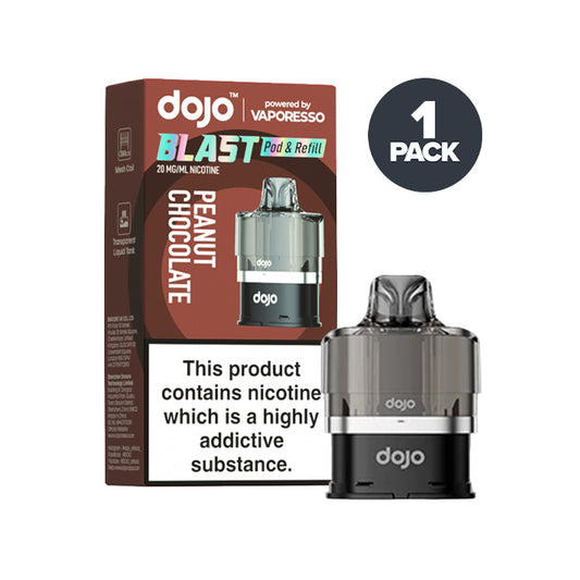 Peanut Chocolate Vaporesso Dojo Blast Pod and Box