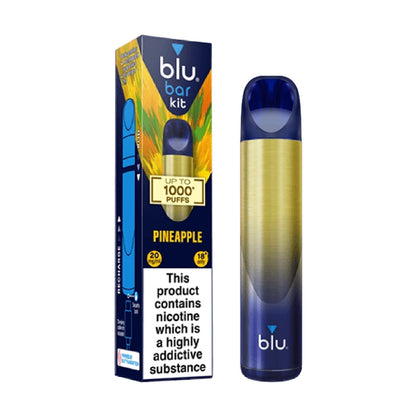 Pineapple Blu Bar Kit and Box