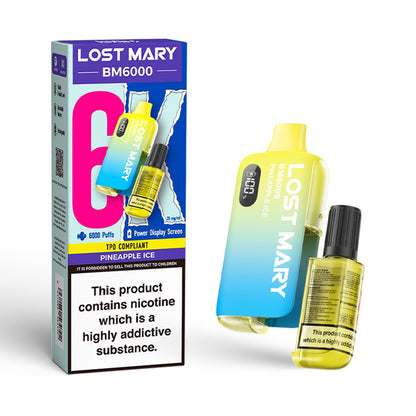 Pineapple Ice Lost Mary BM6000 Disposable Vape