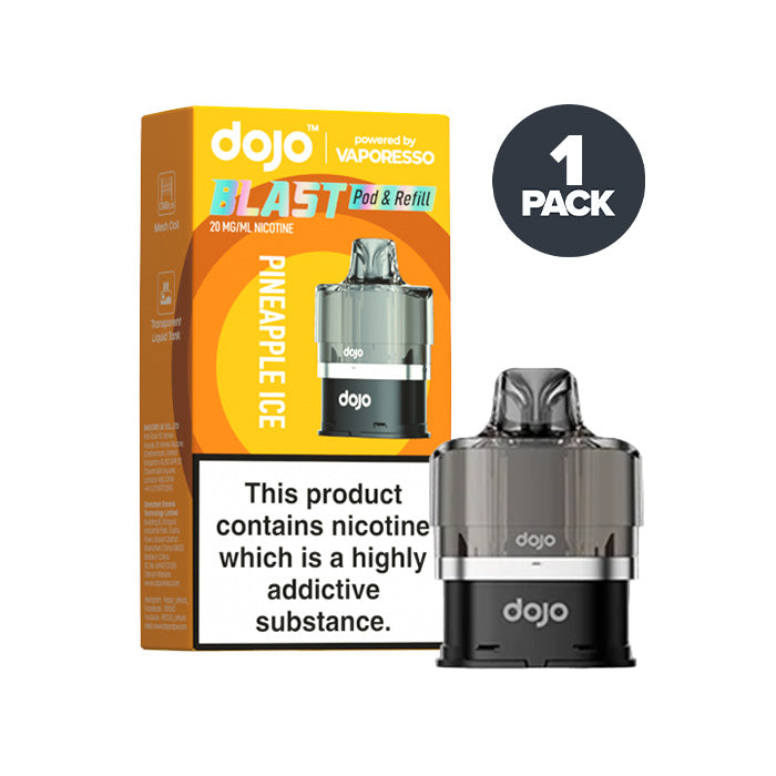 Pineapple Ice Vaporesso Dojo Blast Pod and Box