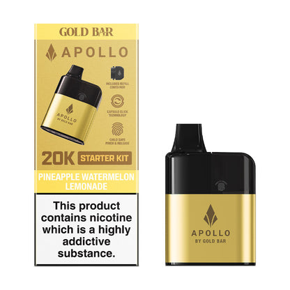 Pineapple Watermelon Lemonade Gold Bar Apollo 20K Starter Kit and Box