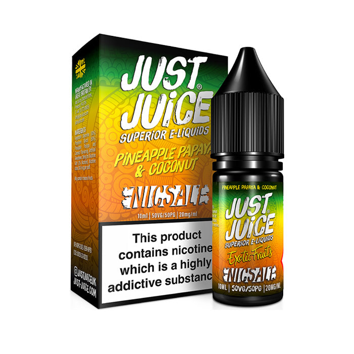 Pineapple Papaya Coconut Just Juice 10ml Nic Salt E-Liquid