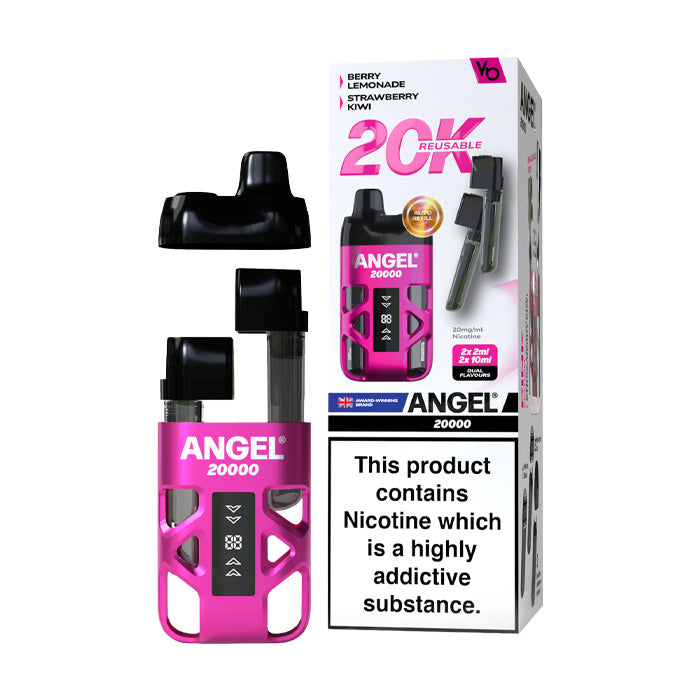 Pink Edition Angel 20K Pre-filled Pod Kit and Box