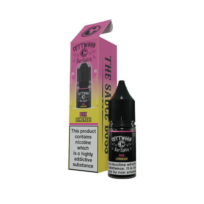 Pink Lemonade 10ml Nic Salt E-Liquid by Cuttwood Bar Salts