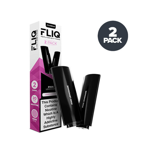 Pink Lemonade Avomi Fliq 4in1 Prefilled Pods and Box