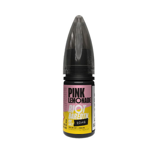 Pink Lemonade Nic Salt E-Liquid by Riot Bar Edtn