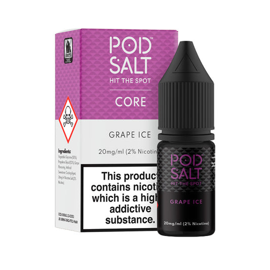 Pod Salt Grape Ice 10ml Nic Salt E-Liquid