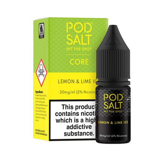 Pod Salt Lemon & Lime 10ml Nic Salt E-Liquid