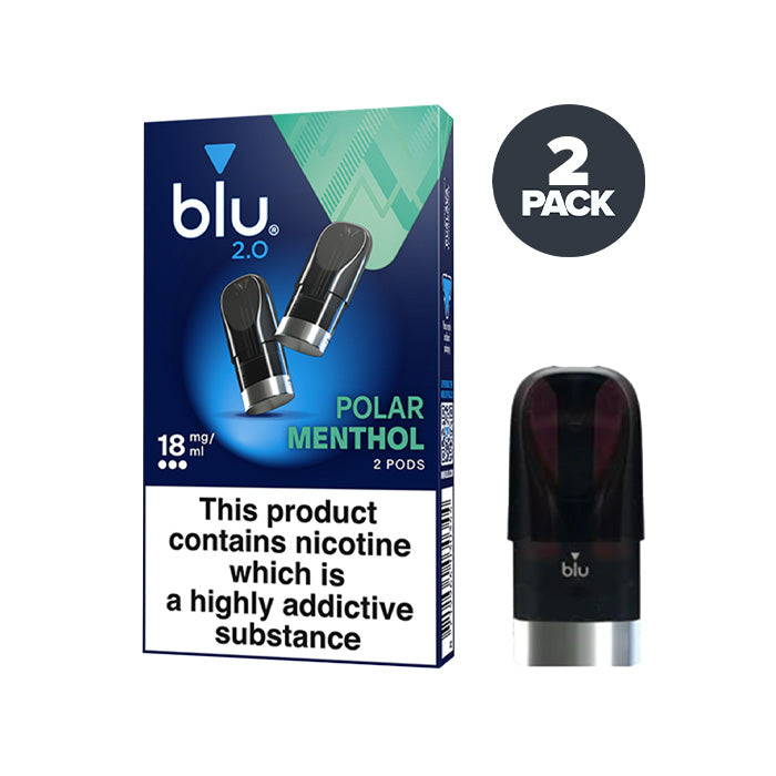 Polar Menthol Blu 2.0 Pre-filled Pod and Box 18mg