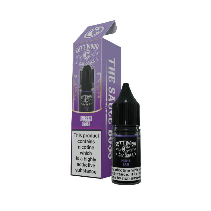 Purple Rain 10ml Nic Salt E-Liquid by Cuttwood Bar Salts