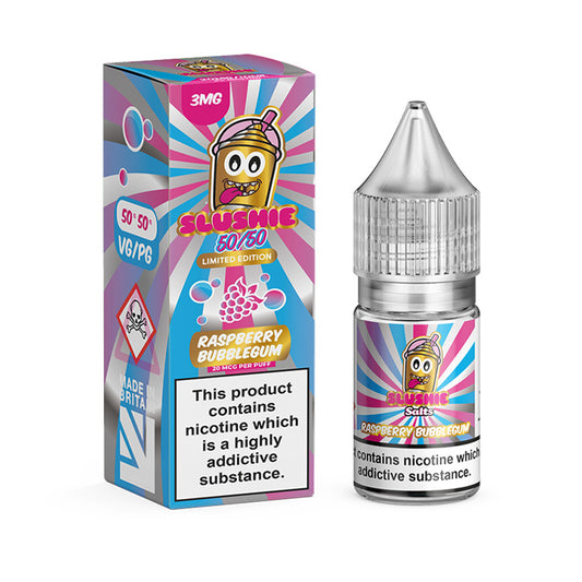 Raspberry Bubblegum 10ml E-Liquid by Slushie 50 50