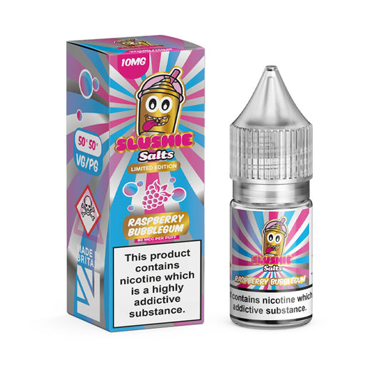 Raspberry Bubblegum 10ml Nic Salt E-Liquid by Slushie Originals