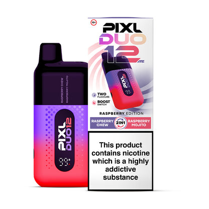 Raspberry Edition PIXL Duo 12 Disposable Vape Kit