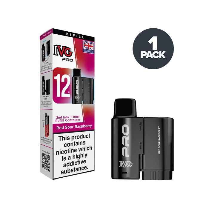 Red Sour Raspberry IVG Pro 12 Refill Pack