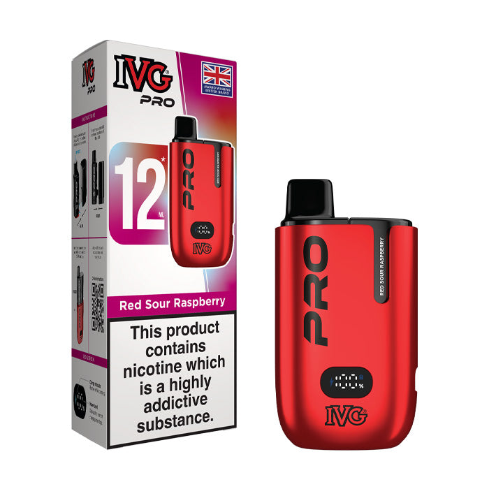 Red Sour Raspberry IVG Pro 12 Starter Kit