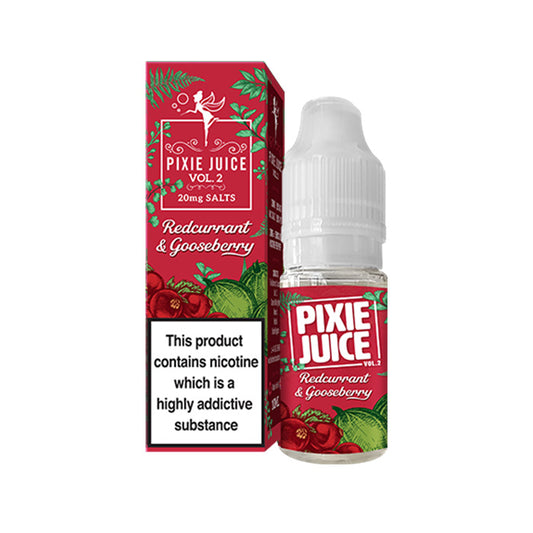 Redcurrant & Gooseberry Nicotine Salt by Pixie Juice Vol II