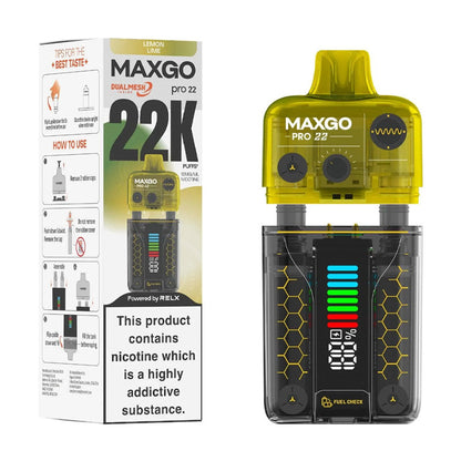 Relx MaxGo Pro 22 Starter Vape Kit Lemon Lime