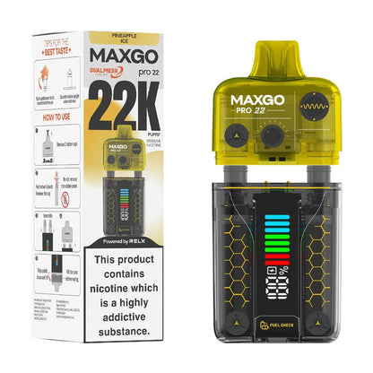 Relx MaxGo Pro 22 Starter Vape Kit Pineapple Ice