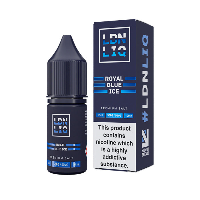 Royal Blue Ice 10ml Nic Salt E-Liquid by LDN LIQ