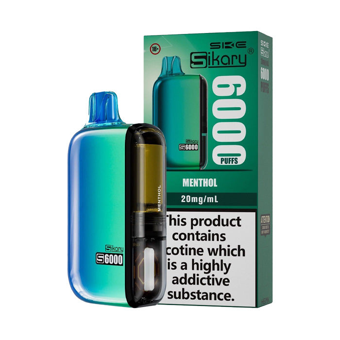 Sikary S6000 Dispoasble Vape Menthol