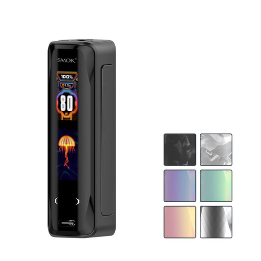 Smok X-Priv Solo Mod with six squares showcasing all available colours