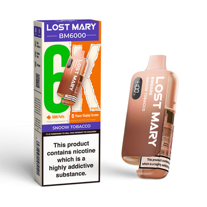 Snoow Tobacco Lost Mary BM6000 Disposable