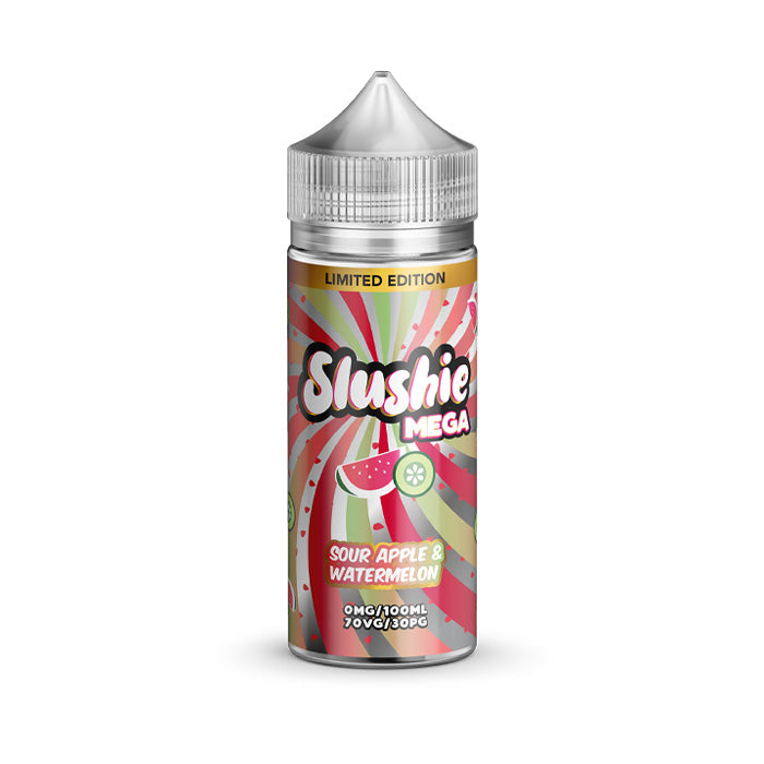 Sour Apple Watermelon 100ml Shortfill E-Liquid by Slushie Mega